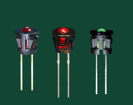 Ø3, 2 Pin-Zylinder-LED-Halter